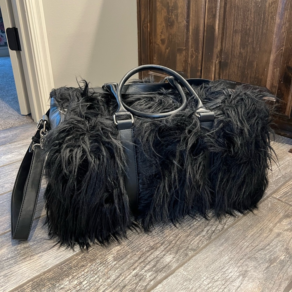 Dolls Kill Faux Fur Duffle Bag